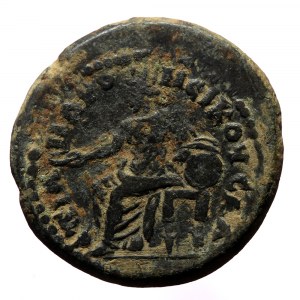 Lydia, Sala. Pseudo-autonomous, Time of Hadrian. AE. (Bronze, 4.87 g. 19mm.) 117-138. C. Val. Androneikos, magistrate.