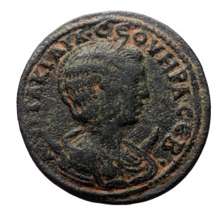 Lydia. Blaundus. Otacilia Severa. AE. (Bronze, 16.57 g. 33 mm.) Reign of Philip I, 244-249 AD. Magistrate, Aurelius Glyk