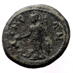Phrygia. Eumenea. Pseudo-autonomous. AE. (Bronze, 2.42 g. 15 mm.) c. 180-218 AD.