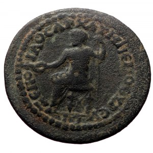 Phrygia. Temenothyrae. Pseudo-autonomous. AE. (Bronze, 7.36 g. 28 mm.) Time of Gordian III, 238-244 AD. Magistrate, Loll