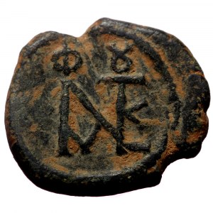 Justin II (565-578) AE Pentanummium (Bronze, 1.87g, 1,84mm) Nicomedia.