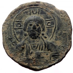Anonymous. Class A2. Basil II and Constantine VIII, AE, Follis. (Bronze, 7.93 g. 27mm.) Constantinopole. Anonymous. Clas