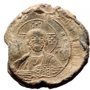 PB Byzantine seal of Constantine IX Monomachos (1042-55).