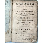 Męciński Józef - Sermons for Sundays and Holy Days - Kraków 1791 [First Printing].