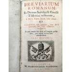 Römisches Brevier - Breviarium Romanum pars Hiemalis - Antwerpen 1751 [Kupferstich].
