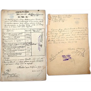 Dokumente über die Ziemiański-Bank in Krakau - 1930er Jahre