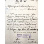 Dopis Národnímu soudu - Svaz výdělečných a hospodářských spolků ve Lvově - 1904