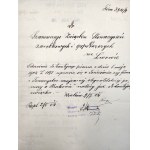 Pismo do Sądu Krajowego - Związek Stowarzyszeń zarobkowych i gospodarczych we Lwowie - 1904 rok