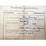 Sucha Beskidzka - Certificate of non-maintenance - stamp of the Municipal Office - Municipal stamp Sucha k. Zywiec