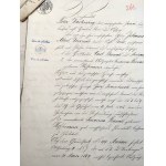 Zbiór dokumentów z Dolnego Śląska - Syców, Wrocław - XIX wiek [pieczęcie notarialne]