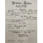 Cech holičů a parukářů - Učňovský diplom - Rudolstadt 1913 [Holič].