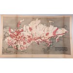 Mapa - Sovětský svaz - 1951 - umístění a rozloha táborů nucených prací