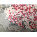 Mapa - Sovietsky zväz - 1951 - umiestnenie a rozloha táborov nútených prác