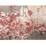 Mapa - Sovietsky zväz - 1951 - umiestnenie a rozloha táborov nútených prác