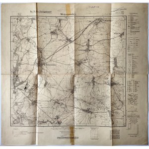 Mapa geologiczna - Pszenno - Dolny Śląsk 1932