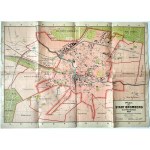 Stadtplan von Bydgoszcz - Bromberg 1913