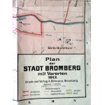 Plán mesta Bydgoszcz - Bromberg 1913