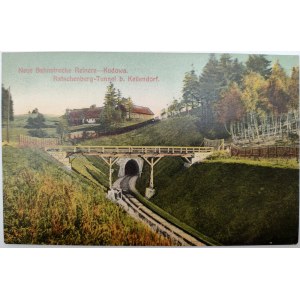 Postcard - Railway line Duszniki - Kudowa Zdrój - Tunnel [ 1915].