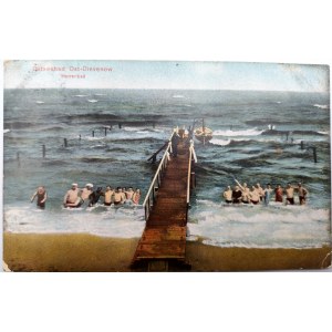 Postkarte - Dziwnów - Herrenbad - um 1910