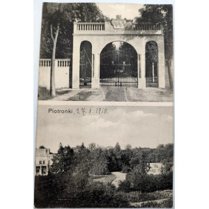 Pocztówka - Piotronki - Pietronki Pałac {Gmina Chodzież} - 1915 rok