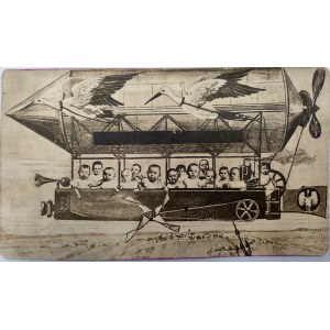 Pohľadnica - SATISFACTION - Stork Airlines - Carské Rusko okolo roku 1900.