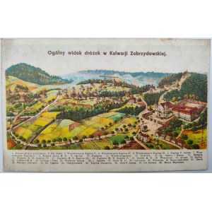 Card - Kalwaria - General view of the paths in Kalwaria Zebrzydowska - early 20th century.