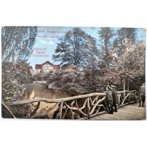 Postkarte - Botanischer Garten in Posen - Briefmarke 1921