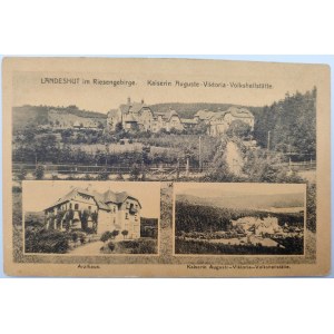 Pohľadnica - Kamienna Góra - Sanatorium - koláž