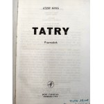 Jozef Nyka - Průvodce Tatrami - Varšava 1972