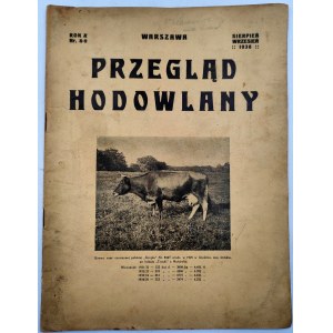 Przegląd Hodowlany - ilustrovaný měsíčník - věnovaný teorii a praxi chovu domácích zvířat - Varšava srpen - září 1936