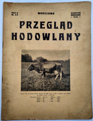 Przegląd Hodowlany - monthly illustrated magazine - devoted to the theory and practice of domestic animal husbandry - Warsaw August-September 1936
