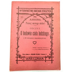 Brzeziński M. - O stavbe ľudského tela s 32 magickými obrazmi - Varšava 1908