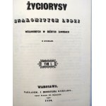 Życiorysy znakomitych ludzi [ z rycinami ] - Warszawa 1850 [ reprint]