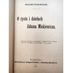 Drzewicki K. - Über das Leben und die Werke von Adam Mickiewicz - Warschau 1901