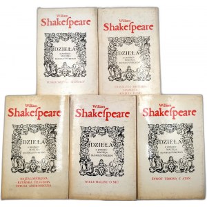 Shakespeare W. - Werke - fünf Bände - Krakau 1983