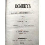 Fredro Aleksander - Komedye - Varšava 1871 III. a V. díl [ ZEMSTA].