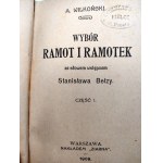 Wilkoński A. - Ramoty i ramotki - wstęp S. Bełza - Warszawa 1909