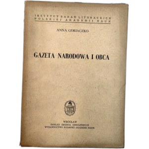 Goriaczko A. - National and Foreign Newspaper - Wroclaw 1953