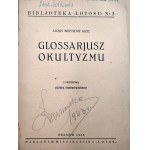 Gleic A. K. - Glossarjusz okultzmu - Krakov 1936