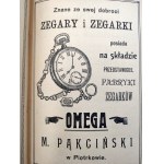 Kalender für 1909 - Piotrków [Werbung für die Brauerei P. Braulinski ].