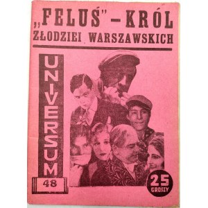 Czerwiński H. - Feliks Zdankiewicz - king of Warsaw thieves - Warsaw 1933
