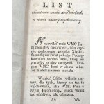 List sandomierskej ženy Podolanke - vytlačený v Krakove v roku 1784 [ Z knižnej zbierky Edwarda Nepros] [ Prvé vydanie].