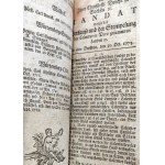 Dresdner Schreibe-Kalender auf jahr 1779 - Dresdner Kalender für 1779