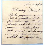 Letter from a colleague of a Polish Army officer imprisoned in Sambor and murdered in Katyn to his father - Sambor ( Ukraine) 7/12 1939