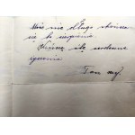 List kolegu, ktorý bol uväznený v Sambore a zavraždený v Katyni, od dôstojníka poľskej armády jeho otcovi - Sambor ( Ukrajina) 7/12 1939
