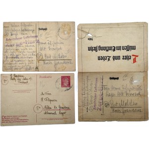 Korespondence mezi pracovními tábory v Harzu a Starem Folwarku na Podlasí - 1944