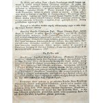 Warschauer Flugblattdruck - Beschreibung des Illuminatentums in J.K.M. Warschau anlässlich des Jahrestages der Krönung von Stanisław August Poniatowski 1789