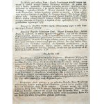 Varšavský letákový tisk - Popis iluminace v J.K.M. Varšava u příležitosti výročí korunovace Stanislava Augusta Poniatowského 1789