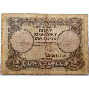 Passierschein - Zwei Zloty - Serie AN - 1925