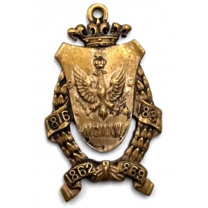 Biżuteria patriotyczna - Księstwo Warszawskie - Uniwersytet Warszawski - medalik z orłem - 1915 rok